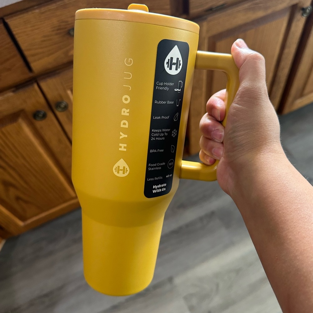 HydroJug Bright Yellow Water Bottle